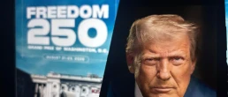 Toronto, Canada - June 5 2026 Freedom 250 is a public-private partnership and events organization established under a Donald Trump executive order to plan, organize, and fund events celebrating the United States' 250th birthday.
