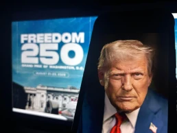 Toronto, Canada - June 5 2026 Freedom 250 is a public-private partnership and events organization established under a Donald Trump executive order to plan, organize, and fund events celebrating the United States' 250th birthday.
