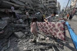 Damage in the Gaza Strip