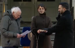 Zohran Mamdani swearing in by Bernie Sanders
