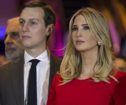 New York, NY USA - April 19, 2016: Jared Kushner, Ivanka Trump attend Donald Trump victory celebration at Trump Tower on 5th Avenue