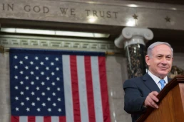 Prime Minister Benjamin Netanyahu of Israel concludes his third address before a joint meeting of Congress, March 3, 2015