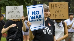 Rally to demand an immediate end to the bombing of Iran