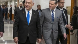 Secretary of Defense Pete Hegseth hosts a bilateral exchange with Israeli Prime Minister Benjamin Netanyahu at the Pentagon, Washington, D.C., Feb. 5, 2025.